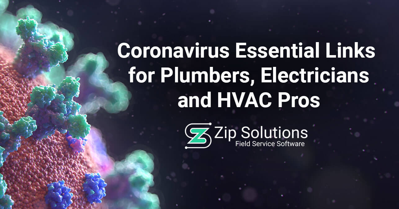 Coronavirus (COVID-19) Essential Links for Plumbers, Electricans, HVAC and Other Essential Business Companies